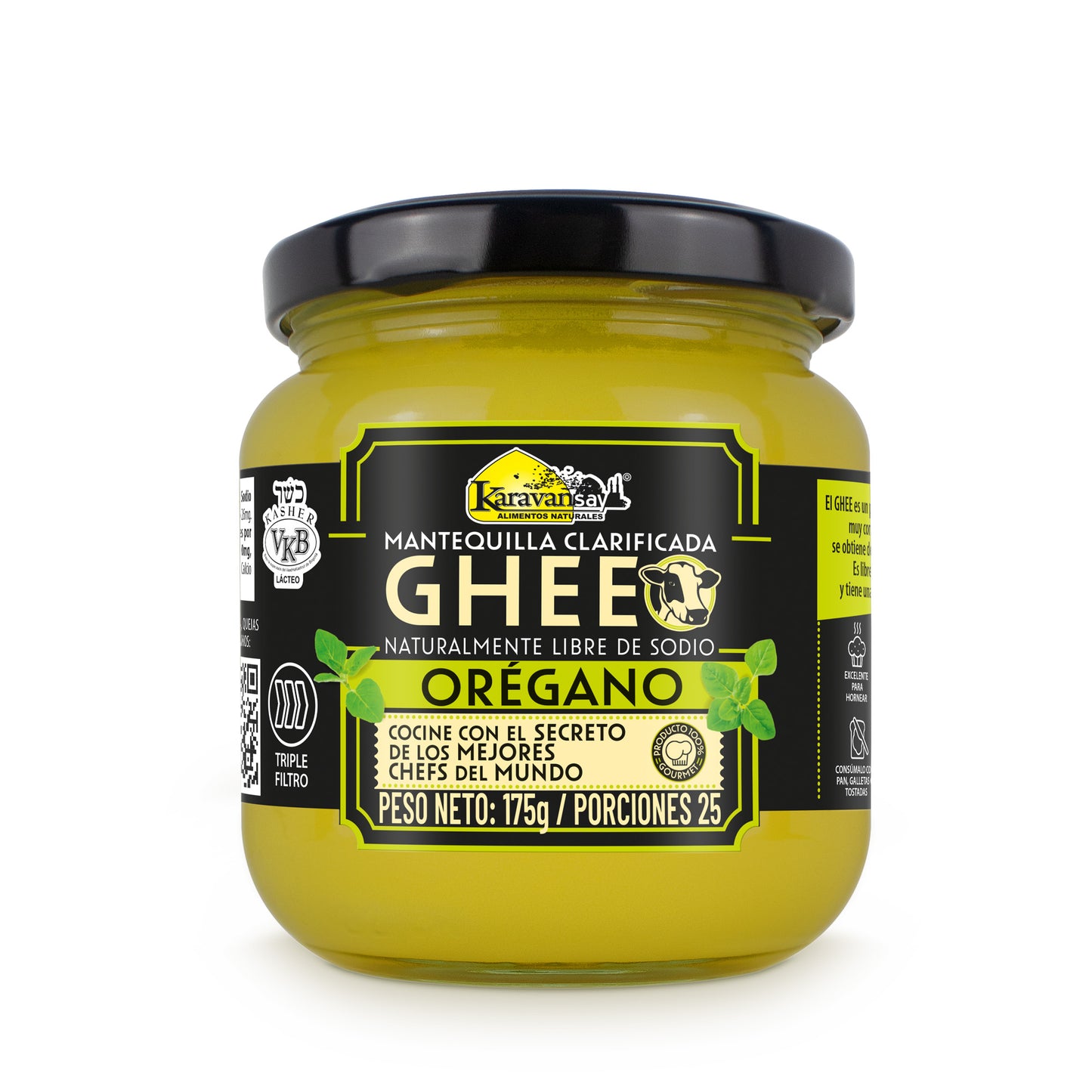 Mantequilla Clarificada Ghee con orégano x 175G