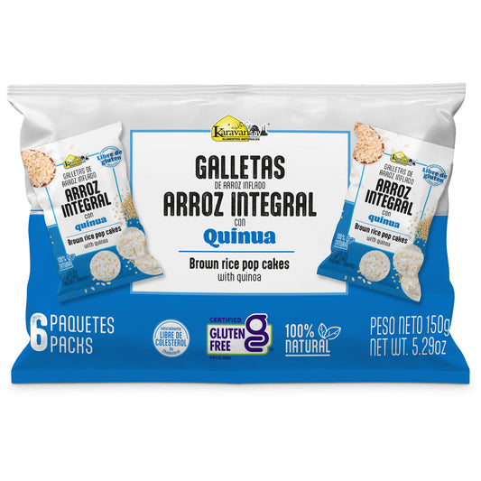 Galletas de arroz inflado con quinua (SIXPACK)