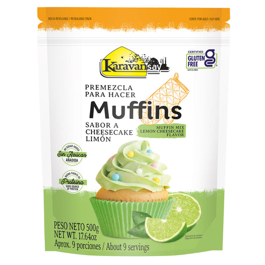 Premezcla para hacer Muffin sabor a cheesecake limón 500g