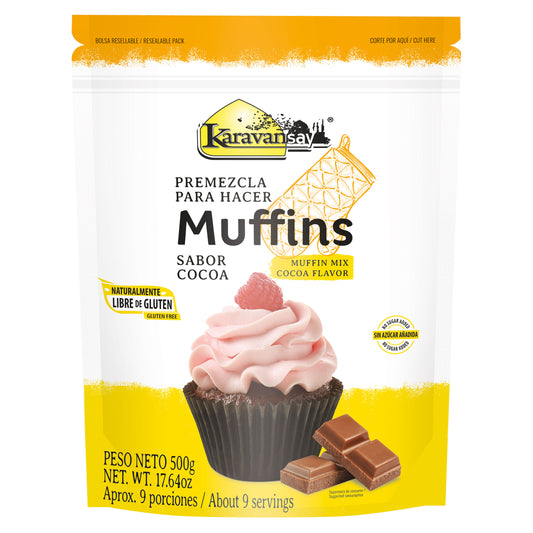 Premezcla para hacer muffins sabor cocoa 500g