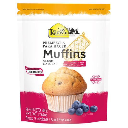 Premezcla para hacer muffins sabor natural 500g